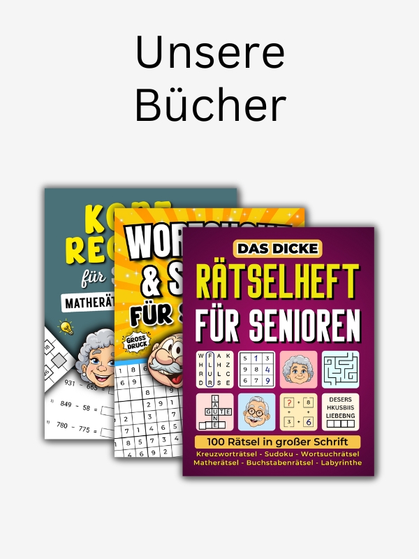 Rätselbücher für Senioren