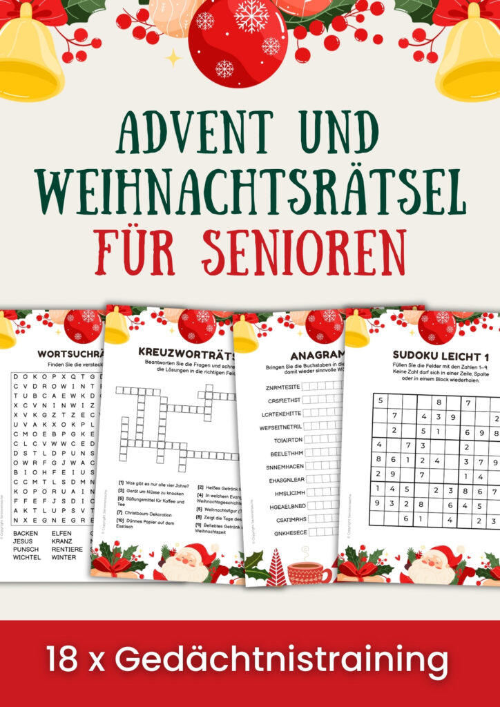 Weihnachtsrätsel für Senioren